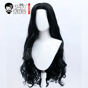 HSIU JoJo ' s Bizarre Adventure Cosplay Yamagishi Yukako Perukai Didelis banguoti juodi ilgi plaukai +dovana prekės perukas bžūp