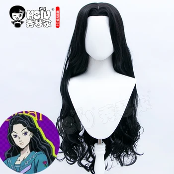 HSIU JoJo ' s Bizarre Adventure Cosplay Yamagishi Yukako Perukai Didelis banguoti juodi ilgi plaukai +dovana prekės perukas bžūp