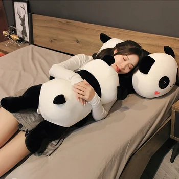 Huggable Naujas Mielas Big Panda Pliušinis Žaislas, Minkšti Kimštiniai Animacinių Filmų Gyvūnų Lokys Lėlės Gimtadienio, Kalėdų Dovana Sofa-Lova, Pagalvė Pagalvės