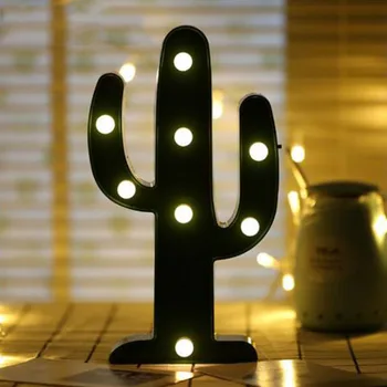 ICOCO LED Nakties Šviesos 3D Stalo Lempos Patalpų Namuose Šalis Miegamojo Puošmena Flamingo Ananasų Kaktusas Kalėdų Eglutė