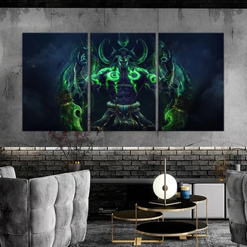 Illidan Stormrage World of Warcraft Žaidimo Plakato Piešimo Meno HD Drobės, Paveikslai, Sienos Menas, Namų Dekoro-Neįrėminti