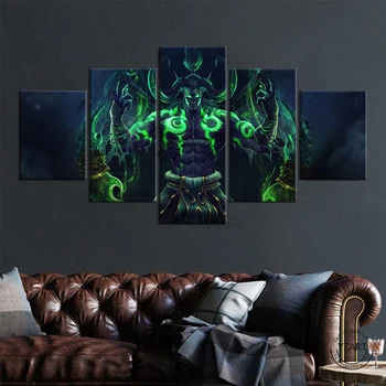 Illidan Stormrage World of Warcraft Žaidimo Plakato Piešimo Meno HD Drobės, Paveikslai, Sienos Menas, Namų Dekoro-Neįrėminti