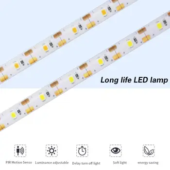 Indukcijos Šviesos diodų (LED) Žibintai Diržo Naktį Šviesos Juostą Namų Puošybai Lempos String Pagalbos Spinta Automatinė Spinta Kempingas 1/2/3.0 M