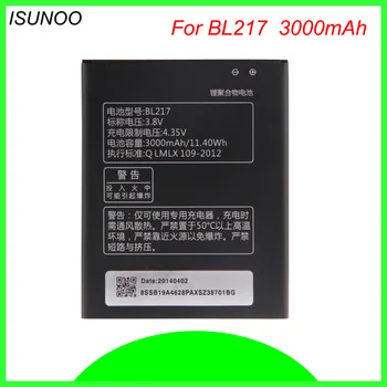 ISUNOO BL-217 BL 217 Baterija Lenovo S930 S939 S938T BL217 3000mAh 3.8 V Įkrovimo Baterijos Pakeitimas