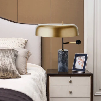 Italijos dizaino marmuro stalo lempa naujo dizaino lentelė šviesos prabangių stalo lemputė E27 mable apšvietimas, viešbučių apšvietimas