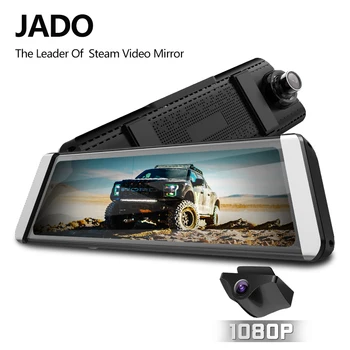 JADO D800s X7 Brūkšnys cam Stream galinio vaizdo Veidrodis LDWS GPS Kelio 10 IPS Jutiklinį Ekraną Full HD 1080P Automobilių skaitmeniniai vaizdo įrašymo įrenginiai Diktofonas