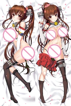 Japonijos Anime Kantai Surinkimo KanColle simbolių, seksuali mergina, Yamato otaku Dakimakura mesti pagalvę padengti Kūno Hugging užvalkalas