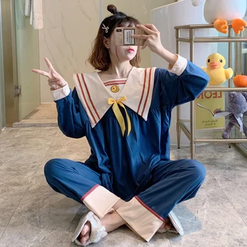 Japonijos Anime Kortelės Gūstītājs Sakura Moterų Pižama Sailor Moon Katė Ilgomis Rankovėmis Viršūnes Kelnes Pijama Nustatyti Ponios Naktiniai Drabužiai Mergaitėms Namų Kostiumas