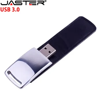 JASTER USB 3.0 klientų LOGOTIPĄ, metalo, odos, usb + dovanų dėžutė, usb 