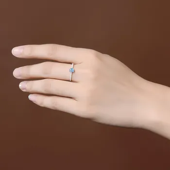 Jellystory elegantiškas žavesio žiedai su ovalo formos natūralus topazas brangakmenio 925 sterlingas sidabro papuošalai, žiedai, moterų vestuvių dovana