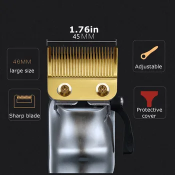Judantys Ašmenys Profesionali Plaukų Clipper Ašmenys Pakeiskite Pjoviklio Galvutės Metalo Apačios Clipper Priedai Aukso Blade Wahl 8148