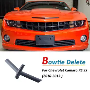 Juoda Bowtie Ištrinti Grotelės Kryžiaus Padengti Apdailos Emblema Už Chevrolet Camaro RS SS 5th Gen 2010 2011 2012 2013