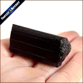Juodasis Turmalinas Kubinių Nuggets Grubus Krištolo Akmens Energijos Roko Raw Rūdos Mineralinių Taškų Pavyzdys 