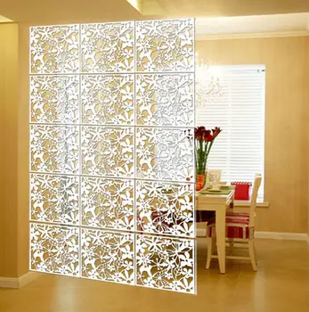 Kabantys sienų plokštės kambarį daliklis mados tuščiaviduriai gėlių mados langą lankstymo ekrano fono Sulankstomas shield 40CM*40CM