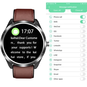 KAIHAI žiūrėti smart watch vyrų ios / Android smartwatch 2021 rankiniai laikrodžiai 24 valandas miego Fitness Tracker stebėti laikrodis