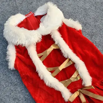Kalėdų Šuo Suknelę Žiemos Naminių Šunų Drabužius Kalėdos Šunų Kostiumų yorkie Čihuahua Katė Drabužius Pet Drabužiai, Suknelės