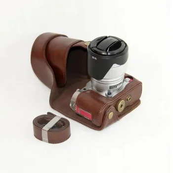 Kamera PU Odos Atveju Fuji Fujifilm XA3 X-A3 Fotoaparato Krepšys Dangtelio Dirželis per Petį