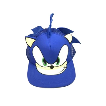Karšto Anime Sonic Statulėlės Žaislai Ežys Animacinių Filmų Jaunimo Reguliuojamas Hip Pop Skrybėlę Cap Blue Boys 