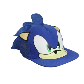 Karšto Anime Sonic Statulėlės Žaislai Ežys Animacinių Filmų Jaunimo Reguliuojamas Hip Pop Skrybėlę Cap Blue Boys 