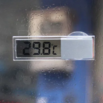 Karšto Automobilio Termometras Osculum Tipas Celsijaus, Farenheito LCD Skaitmeninis Temperatūros Matuoklis siurbtukas Patalpų Lauko Hogard DC29