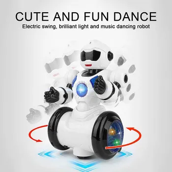 Karšto Smart Space Apakinti Muzikos Robotas LED Šviesos Elektros Šokių Erdvė Vaikščioti Robotas Žaislas Švietimo Žaislai Berniukams, Vaikų Dovanų#T