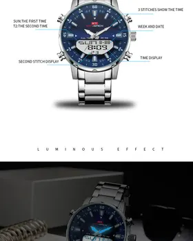 KAT-WACH Top Brand Vyrai Žiūrėti Vandeniui Sporto Skaitmeniniai Laikrodžiai Vyrams, LED Plieno Karinės Kvarciniai Laikrodžių Vyrams Laikrodis Relogio