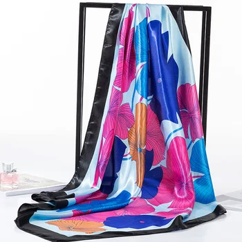Kelionės Skara 2020 m. pavasarį, rudenį lady Paplūdimio šilkinis šalikas Naujas stilius skarelė moterų mados spausdinimo didelių kvadratinių šalikas Prabanga