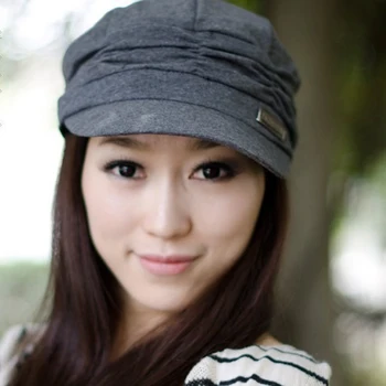 Kepurės Medvilnės Kietos Moterys Nuo Saulės Korėjos Stiliaus Rudens Žiemos Moterų Atsitiktinis Mados Moterų Plisuotos Bžūp Moterų Prašmatnus Lauko Skydelis