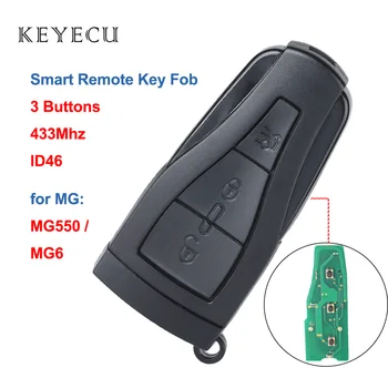 Keyecu Pakeitimo Smart Nuotolinio Automobilio Raktas Fob 3 Mygtukai 434MHZ su ID46 Chip 