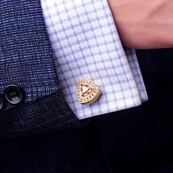 KFLK marškinėliai cufflink už vyrai dizaineris Prekės Kristalų Aukso spalvos Manžetai nuorodą Mygtuką vyrų Aukštos Kokybės Prabangių Vestuvių svečiams