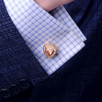 KFLK marškinėliai cufflink už vyrai dizaineris Prekės Kristalų Aukso spalvos Manžetai nuorodą Mygtuką vyrų Aukštos Kokybės Prabangių Vestuvių svečiams