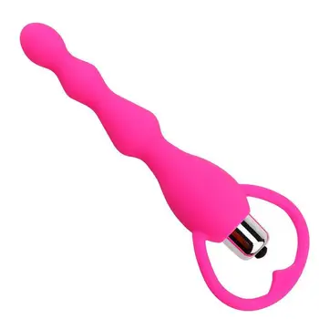 Kieme silikonas vibracijos traukti karoliukai analinis vibratorius anal plug traukti karoliukai sekso žaislai suaugusių prekes