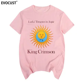 King Crimson Vieversių' Liežuviai į Drebučiai Drausmės T-shirt Medvilnės Vyrų marškinėliai Naujas Moterų Summer Tee