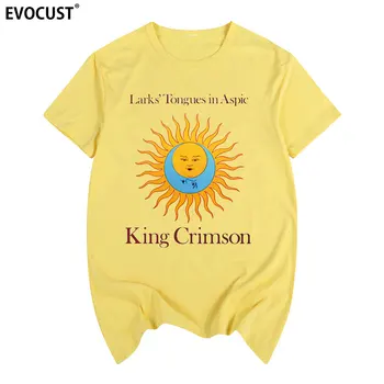 King Crimson Vieversių' Liežuviai į Drebučiai Drausmės T-shirt Medvilnės Vyrų marškinėliai Naujas Moterų Summer Tee