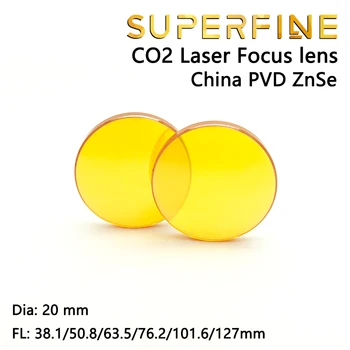 Kinija Znse Menisko fokusavimo CO2 lazerio lęšio Dia. 20mm Židinio nuotolis 38.1 50.8 63.5 101.6 127mm lazerio pjovimo mašina