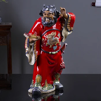 Kinų Stiliaus Kūrybos ZhongKui Meno Skulptūra Dangaus Meistras Statula, Keramikos Amatai, Papuošalai, Namų Darbalaukio Tarnybos R4203