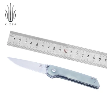 Kizer sulankstomas peilis, mini domin V3516 išgyvenimo peilis 2019 nauja siunta lauko kempingas medžioklės peilis N690 plieno edc įrankiai