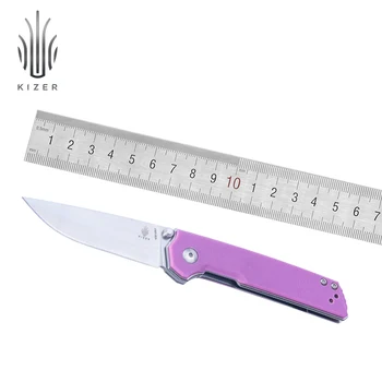 Kizer sulankstomas peilis, mini domin V3516 išgyvenimo peilis 2019 nauja siunta lauko kempingas medžioklės peilis N690 plieno edc įrankiai