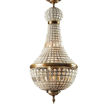 Klasikinio kristalų pakabukas žiburiai antikvariniai bronzos fojė, kambarių pakabukas lempa, pakabos kabo šviesos rungtynių lobistų salė vila