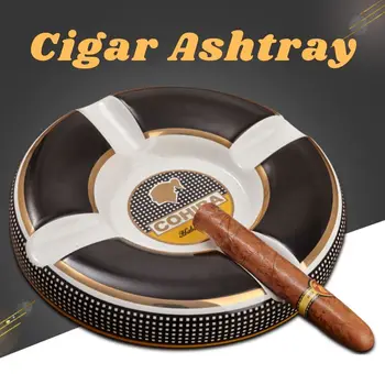Klasikinis COHIBA Keramikos Cigarų Peleninę Aukštos raiškos Mados 4 Turėtojas Didelio Dydžio 245*245*40mm Turas Cigarų Peleninę Aukštos Kokybės
