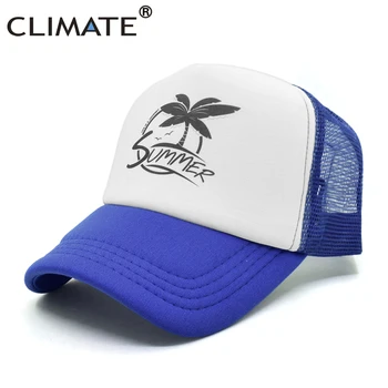 KLIMATO Vasaros Banglenčių Trucker Bžūp Skrybėlę Pajūrio Sandbeach Kokoso Hip-Hop Kepurės Atostogų Tinklinio, Beisbolo Kepurė Hat Vyrams Moterims Jaunimui