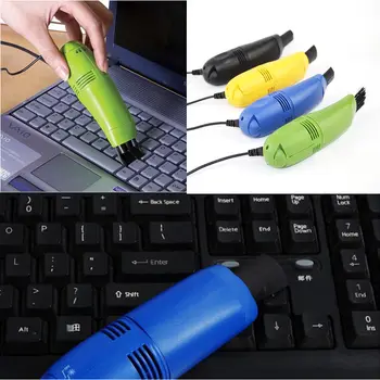 Kompiuteris Naudinga Dulkių Mini USB Klaviatūra Švaresnis Nešiojamas Šepetys Dulkių Valymo Rinkinį 