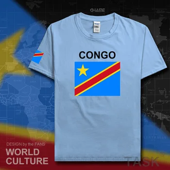 Kongo DR vyrų t shirts 2017 megztiniai tautos komanda medvilnės t-marškiniai, sporto drabužiai tee šalies viršūnės COD KDR DROC Kongas (Kongo Kinsha