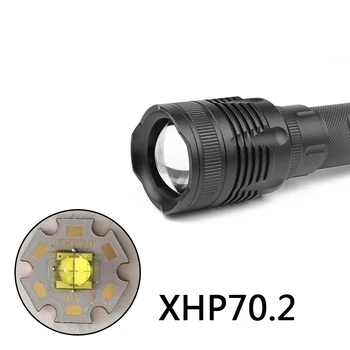 KRY XHP70.2 Nauji atvykti Originalus 32w galingas priartinimo objektyvas Taktinis LED Žibintuvėlį, fakelą 10000mAh 26650 Baterija