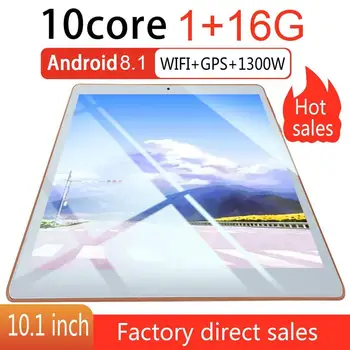 KT107 Plastiko Tablet 10.1 Colių HD, Didelis Ekranas, Android 8.10 Versija Mados Nešiojamų Tablet 1G+16G Balta Tabletė xiajia