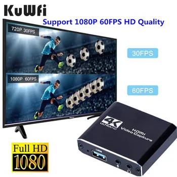 KuWFi Video Capture Card-Live Transliacijos HD 1080P 4KHDMI-suderinama Vaizdo įrašymo Plokštę Pereiti Žaidimą PS4 Xbox Įrašymo Dėžutę