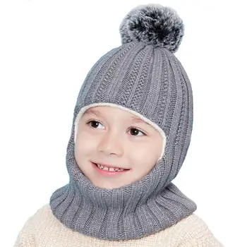 Kūdikis, berniukas, kepurės mergaitėms žiemai megzti vaikams kepuraitė skrybėlės skrybėlę, šaliką, pamušalas šiltas dangtelis aksomo šalikas su vaikais kūdikių gabalas T3H8