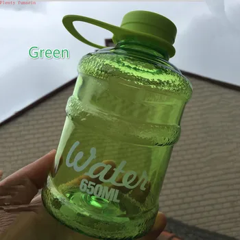 Kūrybinės naujų didelės talpos plastiko puodelis mini kibirą nešiojamų nuotėkio įrodymas, 650ml mielas vandens butelį geriamojo sultys didelis