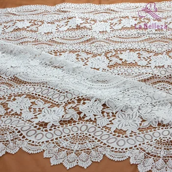 La Belleza 2019 NAUJAS gražus viskozė tuščiaviduriai siuvinėjimo vestuvių suknelė guiper nėrinių audinys 1 kiemas