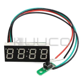 Laikrodis/Reguliuojamas Automobilių Laikrodis Žalia Led ekranas, Laikrodis DC 12V 24V Skaitmeninis Matuoklis/Panel Meter 